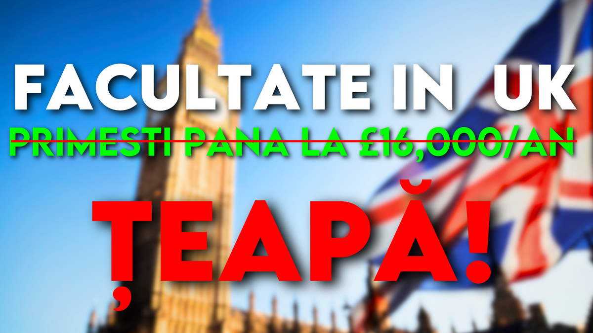 Cum isi iau romanii teapa cu Facultatea in UK...