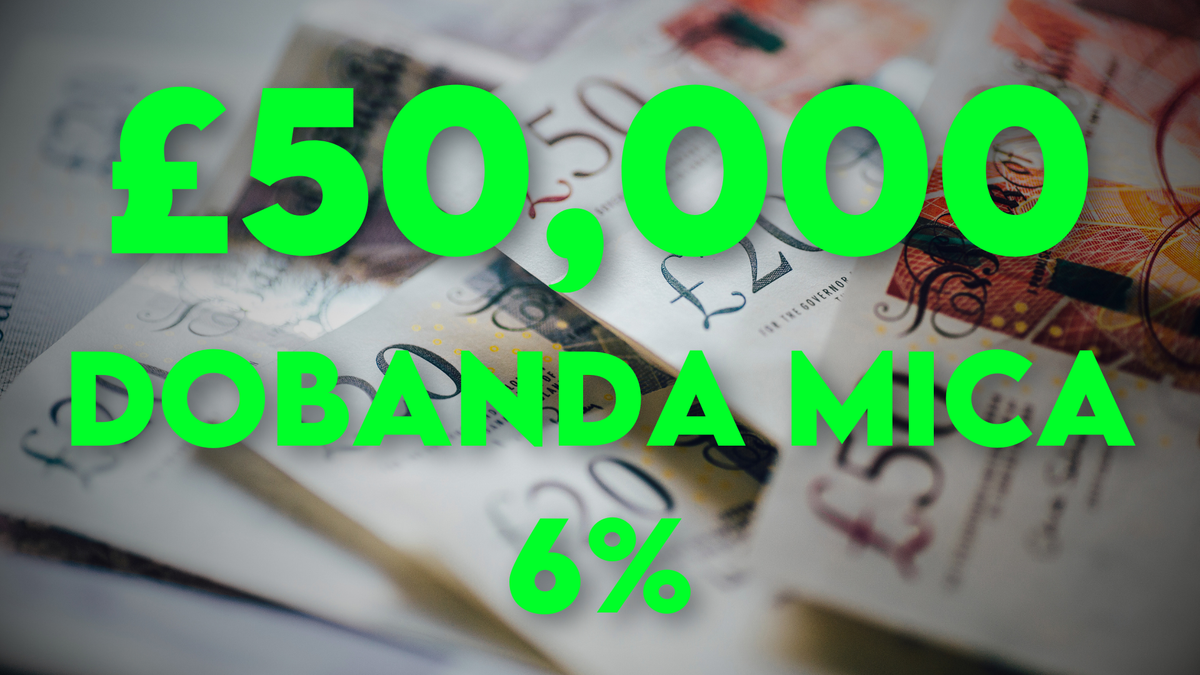 Minim £50,000 garantat de stat